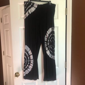 Beautiful Black and White Tapestry Pants